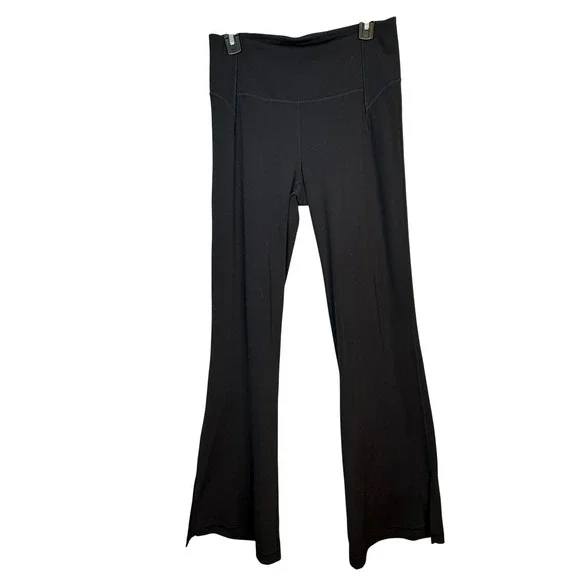 Lululemon Groove Super-High-Rise Split-Hem Flare Pant *Nulu Black size 10 - Picture 3 of 10